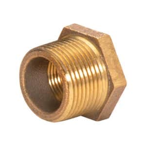 JMF Company 2 in. Male X 1-1/4 in. D Female Brass Hex Bushing