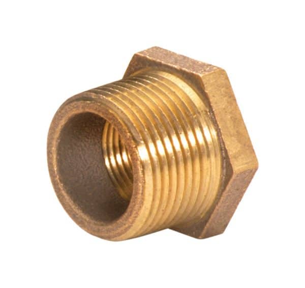 JMF Company 2 in. Male X 1-1/4 in. D Female Brass Hex Bushing