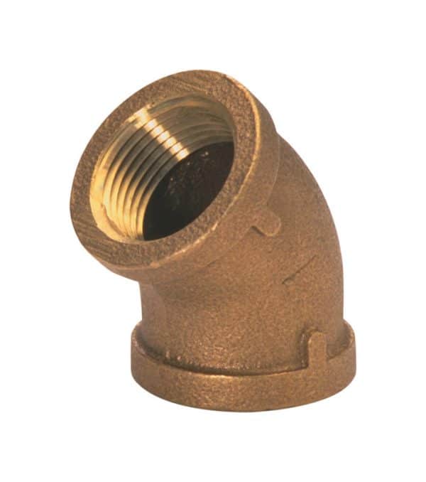 JMF Company 1-1/2 in. FPT X 1-1/2 in. D FPT Brass 45 Degree Elbow