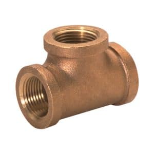 JMF Company 1-1/4 in. FPT X 1-1/4 in. D FPT Brass Tee