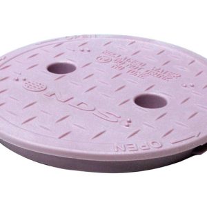 NDS 6.4 in. W X 6.4 in. H Round Valve Box Cover Purple