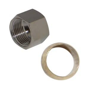 JMF Company 3/8 in. Chrome Nut With Sleeve