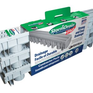 Fernco Storm Drain Plus 118.5 in. Gray Rectangle Polypropylene Channel Grate