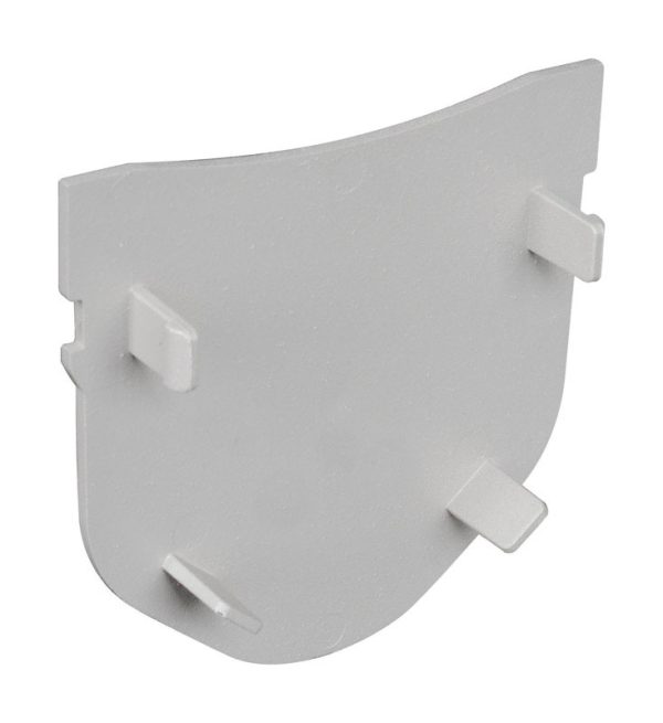 Fernco StormDrain Plus 4-11/16 in. Gray Rectangle Plastic End Cap