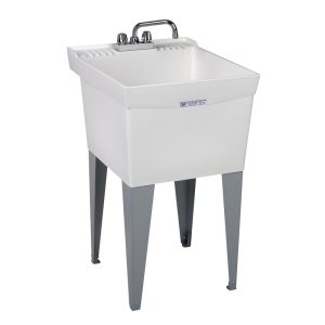 Mustee Utilatub Combo 20 in. W X 24 in. D Single Polypropylene Laundry Tub