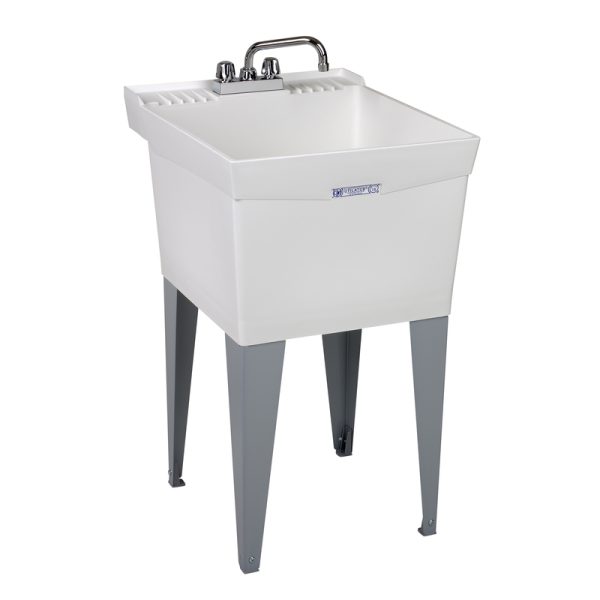 Mustee Utilatub Combo 20 in. W X 24 in. D Single Polypropylene Laundry Tub