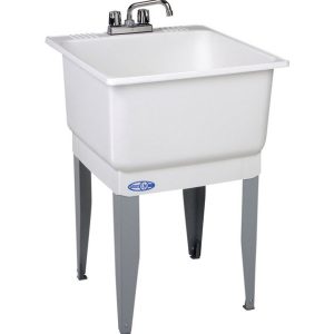Mustee Utilatub Combo 23 in. W X 25 in. D Single Polypropylene Laundry Tub