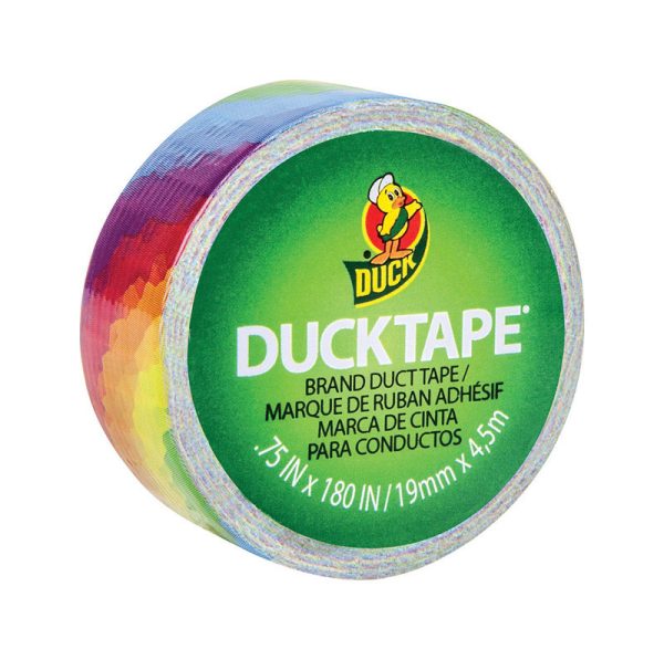Duck 0.75 in. W X 180 in. L Multicolored Rainbow Duct Tape