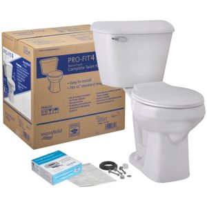 Mansfield Pro-Fit 4 ADA Compliant 1.6 gal White Round Complete Toilet