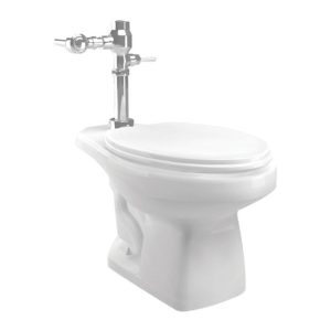 Cato Commerical Flux ADA Compliant 1.3 gal White Elongated Toilet Bowl