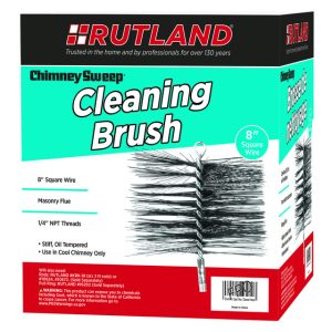 Rutland Chimney Sweep 8 in. Square Oil Tempered Chimney Brush
