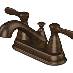 OakBrook Oil Rubbed Bronze Two-Handle Bathroom Sink Faucet 4 in.