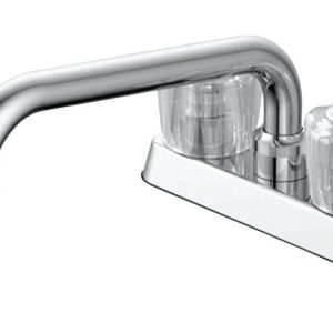 OakBrook Chrome Two-Handle Bathroom Sink Faucet 4 in.