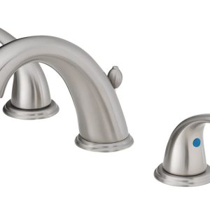 OakBrook Brushed Nickel Widespread Bathroom Sink Faucet 6in. - 12 in.