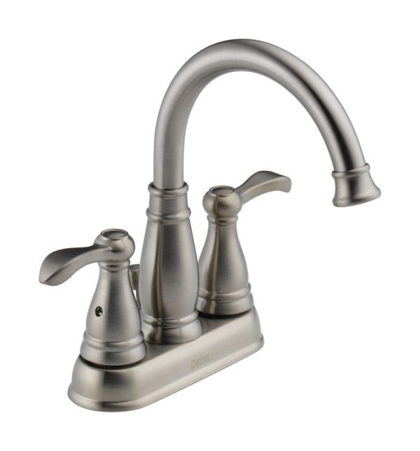 Delta Brushed Nickel Bathroom Faucet 4 in.