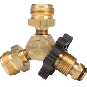 Mr. Heater 2 in. D Brass/Plastic Excess Flow Soft Nose P.O.L Propane Y Male Adapter