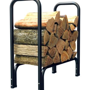 Panacea Black Powder Coated Steel Log Rack