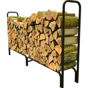 Panacea Black Powder Coated Steel Log Rack