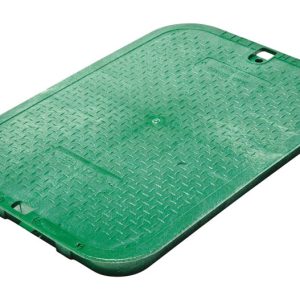 NDS 11-5/8 in. W X 2 in. H Rectangular Valve Box Cover Green