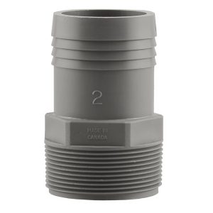 Boshart Industries 2 in. MPT in. X 2 in. D Insert Polypropylene Male Adapter 5 pk