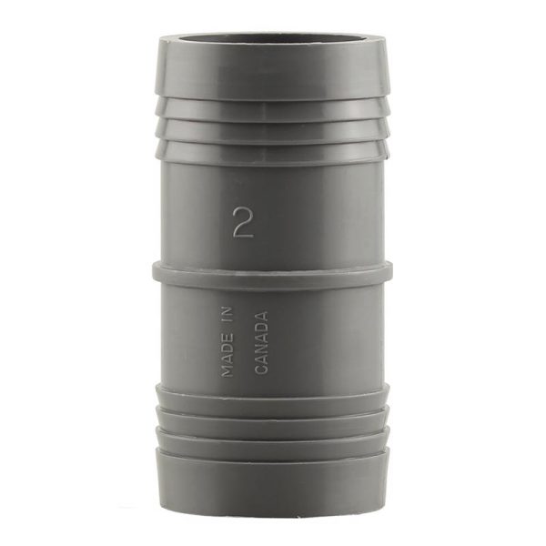 Boshart Industries 2 in. Insert in. X 2 in. D Insert Polypropylene Coupling