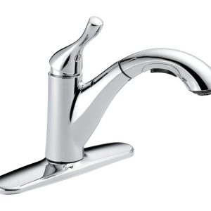 Delta Grant One Handle Chrome Pull-Out Kitchen Faucet