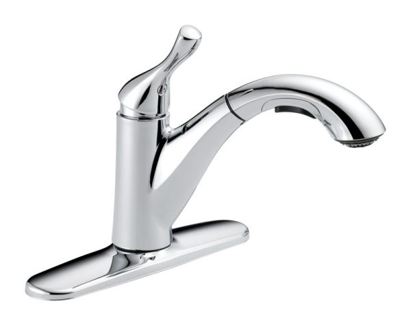 Delta Grant One Handle Chrome Pull-Out Kitchen Faucet