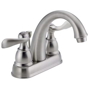 Delta Windemere Brushed Nickel Bathroom Faucet 4 in.