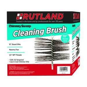 Rutland 10 in. Round Oil Tempered Chimney Brush