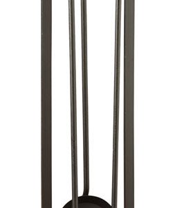 Panacea Black Matte Steel Fireplace Tool Set