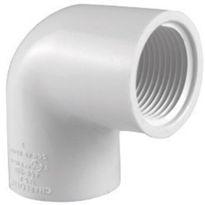 Charlotte Pipe Schedule 40 1/2 in. FPT X 1/2 in. D FPT PVC Elbow