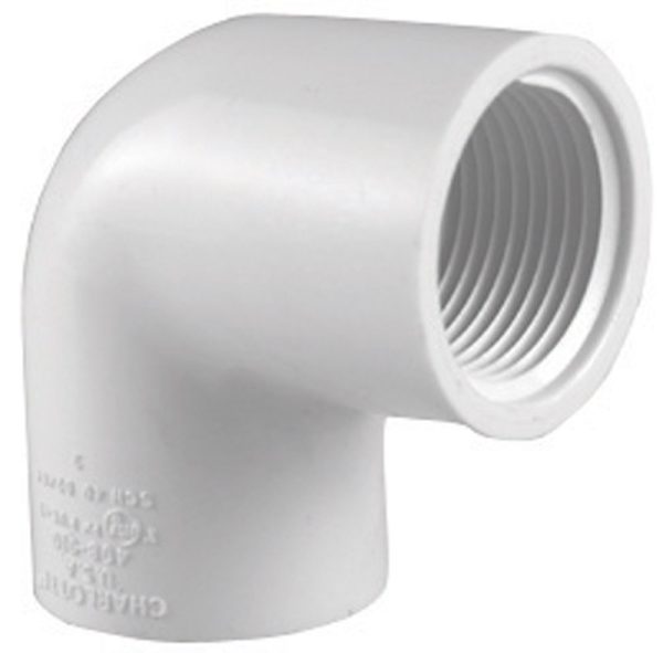 Charlotte Pipe Schedule 40 3/4 in. FPT X 3/4 in. D FPT PVC Elbow