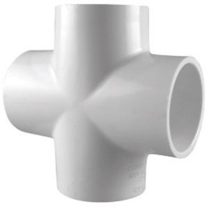 Charlotte Pipe Schedule 40 1/2 in. Slip X 1/2 in. D Slip PVC Cross