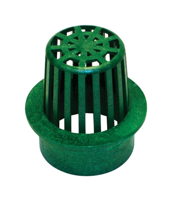 NDS 2-1/4 in. Green Round Polyethylene Atrium Grate