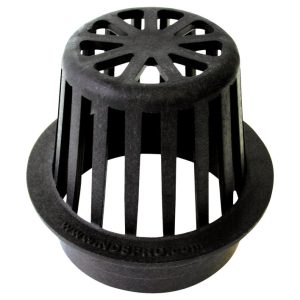 NDS 3 in. Black Round Polyolefin Atrium Grate