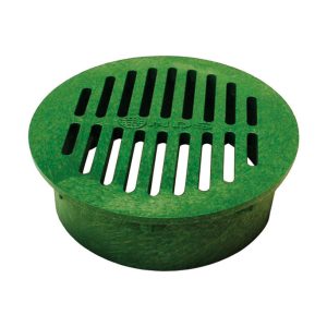 NDS 6-3/4 in. Green Round Polyethylene Drain Grate