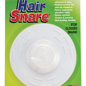 O'Malley Hair Snare 5 in. White Plastic Drain Stopper