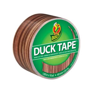 Duck 1.88 in. W X 10 yd L Brown Woodgrain Duct Tape