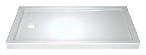 Delta Classic 400 3.5 in. H X 59.88 in. W X 30.75 in. L White Shower Base