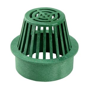 NDS 3-7/8 in. Green Round Polyethylene Atrium Grate