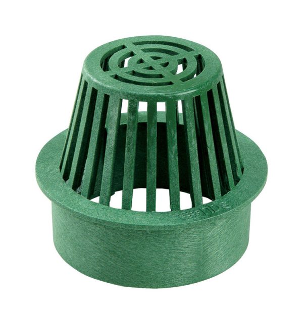 NDS 3-7/8 in. Green Round Polyethylene Atrium Grate