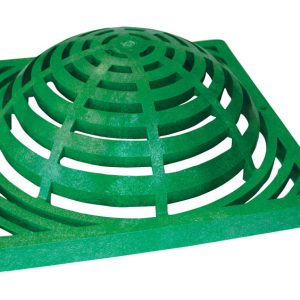 NDS 12 in. Green Square Polyolefin Atrium Grate