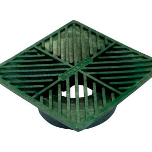 NDS 6 in. Green Square Polyethylene Drain Grate