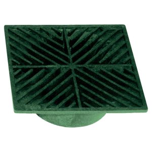 NDS 5 in. Green Square Polyolefin Drain Grate