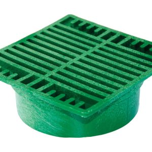 NDS 7 in. Green Square Polyolefin Drain Grate