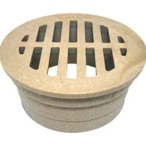 NDS 3 in. Sand Round Polypropylene Drain Grate