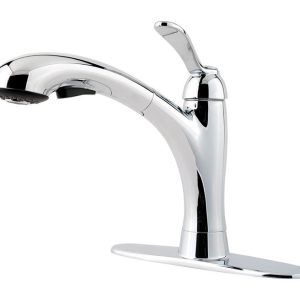 Pfister Clairmont One Handle Chrome Pull-Out Kitchen Faucet