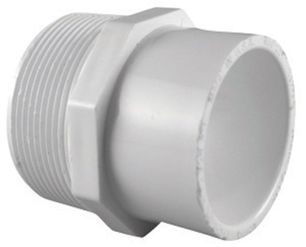 Charlotte Pipe Schedule 40 1-1/2 in. MPT X 1-1/4 in. D Slip PVC Pipe Adapter