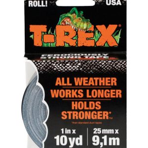 T-Rex 1 in. W X 10 yd L Gray Duct Tape