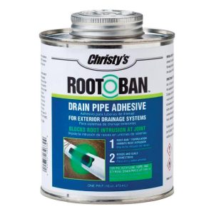 Christy's Root-Ban Blue Drain Pipe Adhesive For PVC 16 oz
